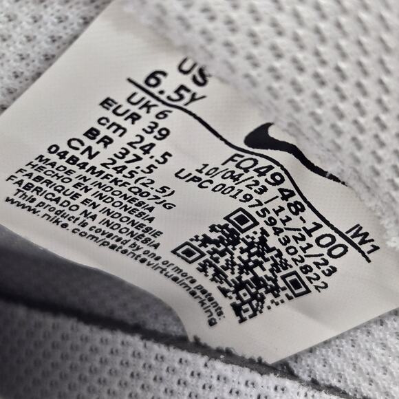 NEW Nike Air Force 1 LV8 GS Youth Kids Size 6.5 Rainbow Swoosh White FQ4948 100 - Picture 10 of 12